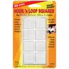 Magic Mounts Reclosable Fastener Shape, Square, Acrylic Adhesive, 7/8 in, 7/8 in Wd, White, 180 PK 3249W